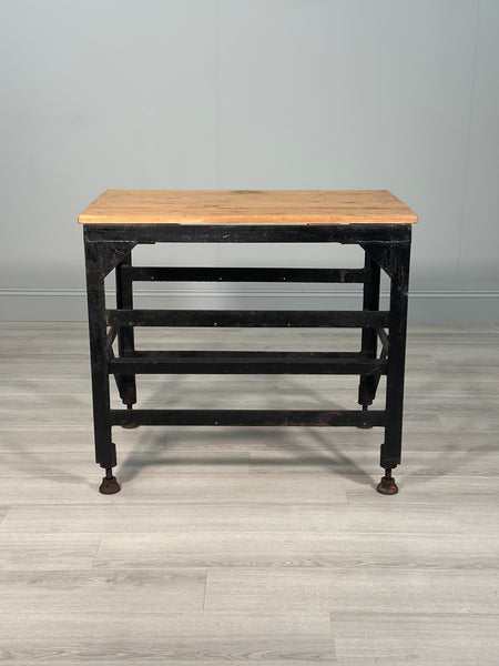 Antique Industrial Prep Table