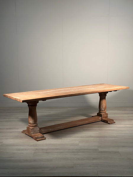 Vintage Large Oak Refectory Table