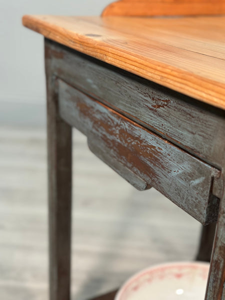 Victorian Pine Wash Stand In Paint
