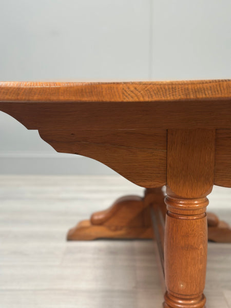 Oak Refectory Table - Yorkshire Critter Man