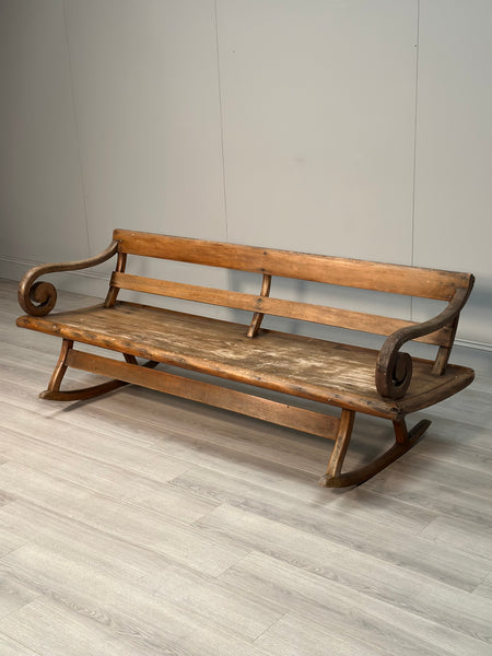 Antique Rocking Settle
