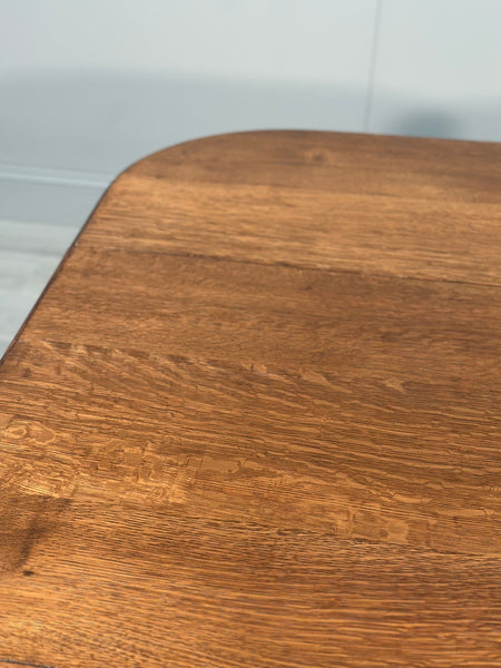 Antique Oak Drop Leaf Dining Table