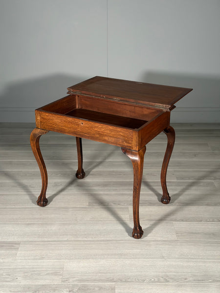Small Victorian Oak Writing Desk