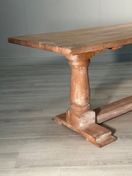Vintage Large Oak Refectory Table
