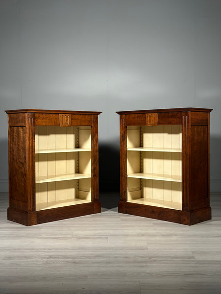A Matching Pair Of Antique Style Mahogany Book Cases By Grange