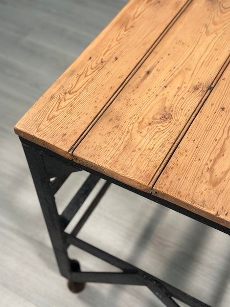 Antique Industrial Prep Table