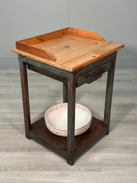 Victorian Pine Wash Stand In Paint