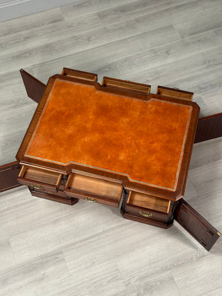 Georgian Furnishing Co. Mahogany Minature Executive Desk, Coffee Table