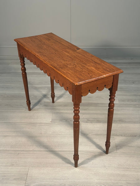 Antique Ecclesiastical Oak Console Table