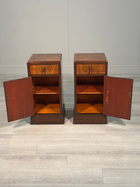 Pair Of Original Art Deco Bedside Cabinets