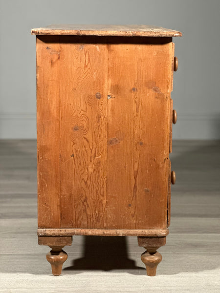 Victorian Pine Chest Of Drawers