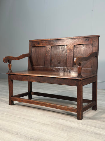 Antique Georgian Oak Settle