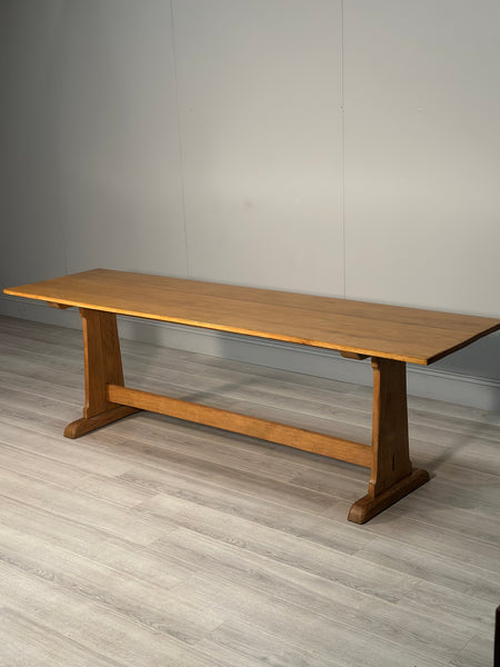 Large Antique Oak Refectory Table c1920