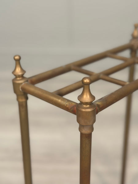 Antique Brass Stick Stand c1900