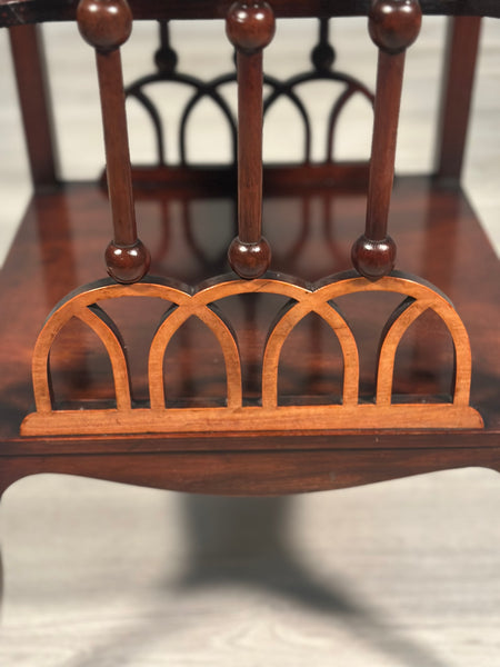 Arts And Crafts Fretwork Side Table