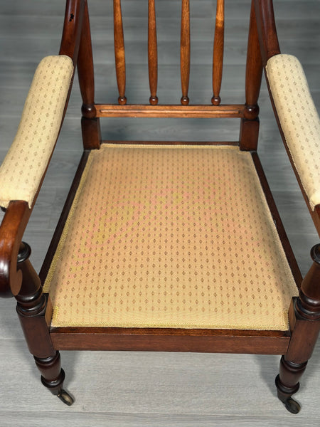 Gillows Mahogany Open Armchair