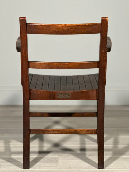Antique H.M.O.W Oak Desk Chair c.1930