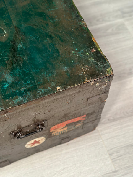 Antique White Star Line Ship Chest C.1910