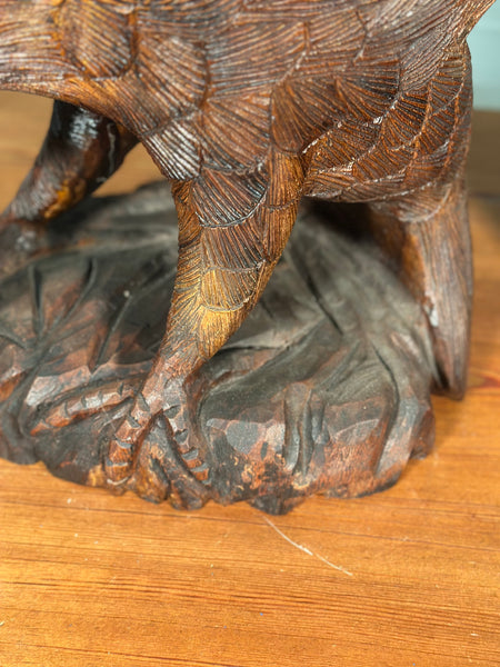 A Pair Of Carved Eagles