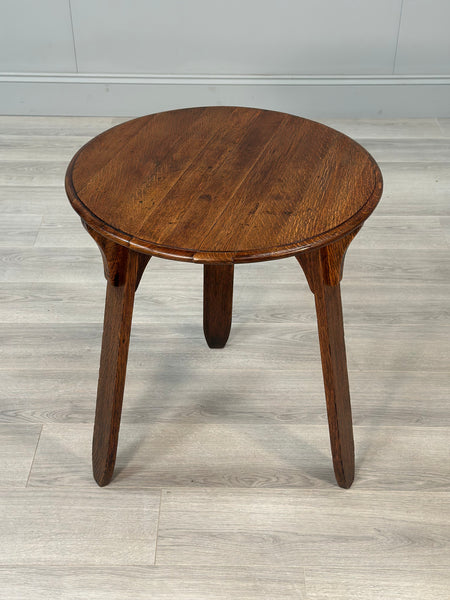 Arts & Crafts Oak Cricket Table c1930