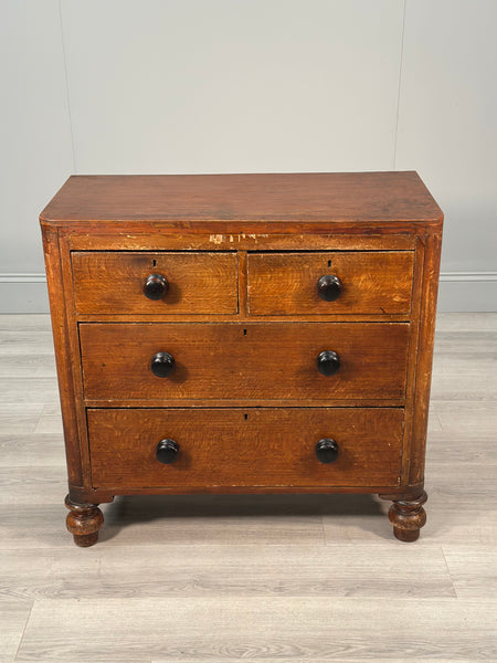 Antique Chest Of Drawers In Scumble Paint