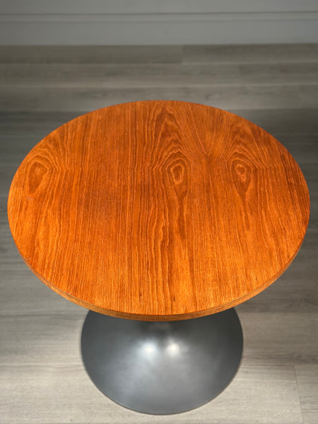 Chrome And Teak Breakfast Table c.1980