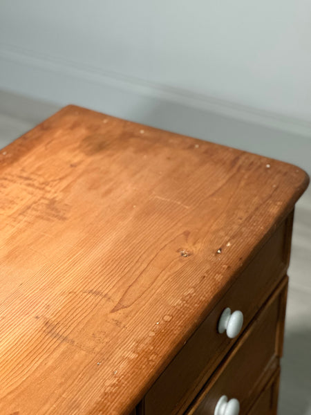 19th Century Wide Pine Chest Of Drawers