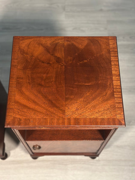 A Pair of Mahogany Bedside Cabinets c.1920