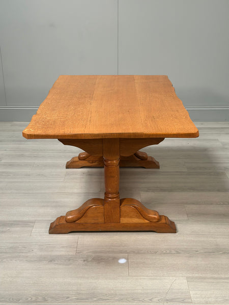 Oak Refectory Table - Yorkshire Critter Man