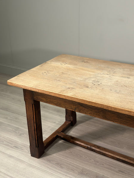 Large Antique Oak Dining Table