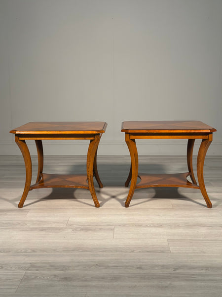 A Pair of Vinatge French Walnut Side Tables