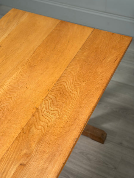 Small Arts And Crafts Oak Refectory Table C.1930