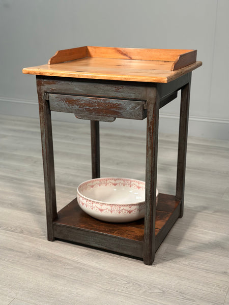 Victorian Pine Wash Stand In Paint