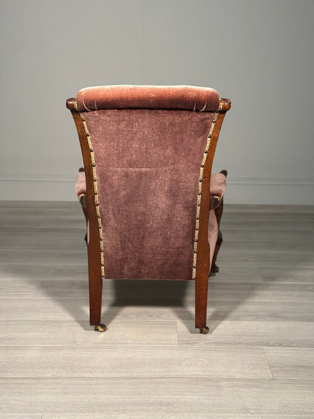 Pollard Oak 19th Century Armchair