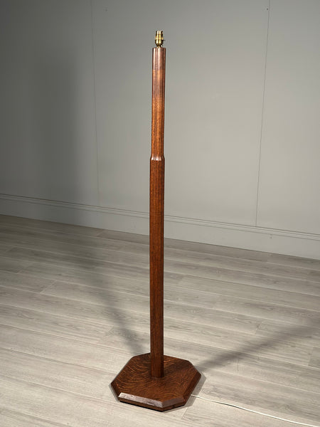Arts and Crafts Cotswold School Oak Standard Lamp