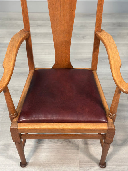 Oversized Oak Desk Chair C.1910