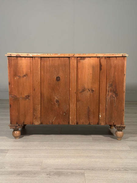 Victorian Pine Chest Of Drawers c.1880