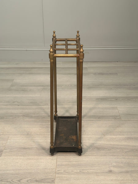 Antique Brass Stick Stand c1900