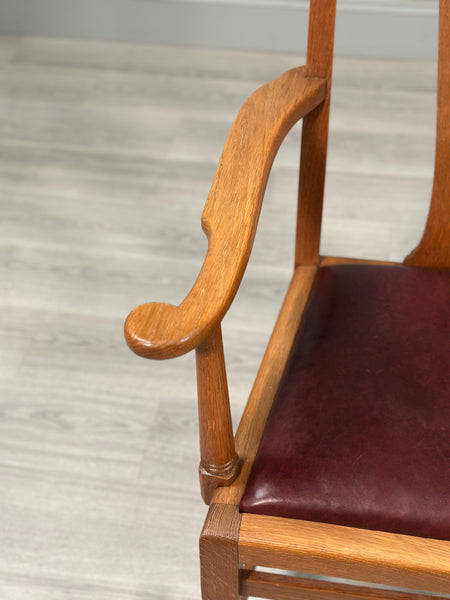 Oversized Oak Desk Chair C.1910