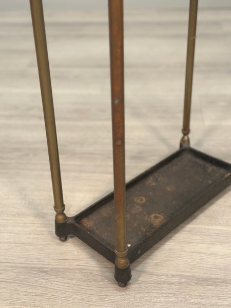 Antique Brass Stick Stand c1900