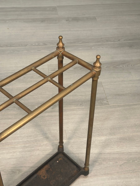 Antique Brass Stick Stand c1900