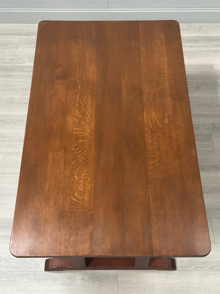 Arts & Crafts Oak Refectory Table