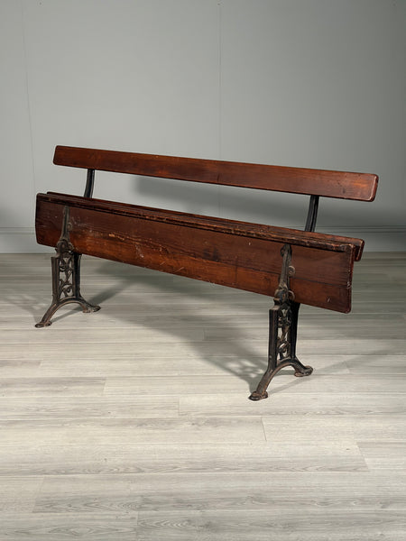 Antique Folding Church Bench