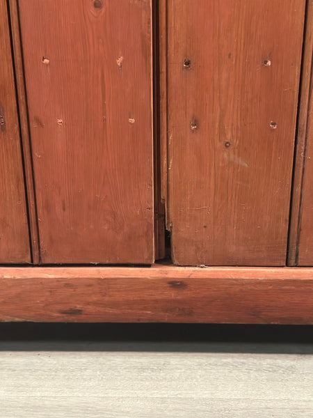 Large Victorian Pine Larder Cupboard