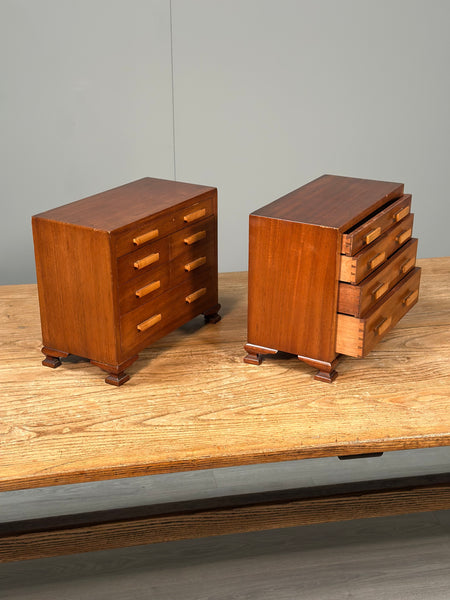 A Pair Of Antique Miniature Chest Of Drawers