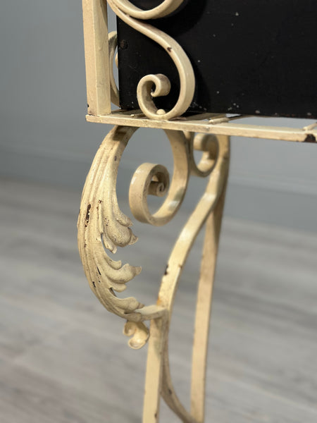 Antique Wrought Iron Garden Planter