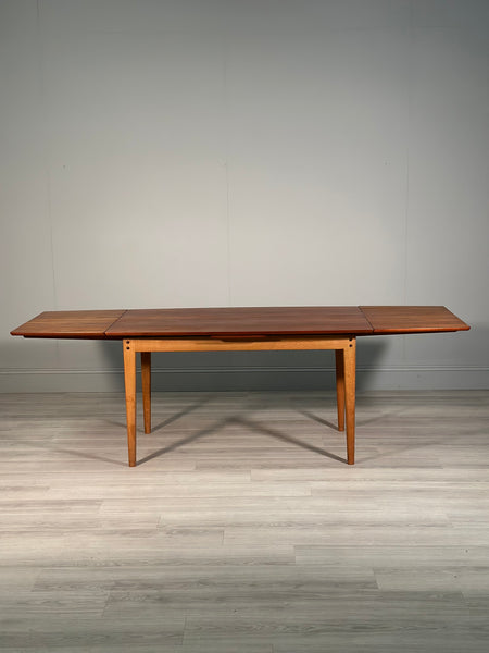 Danish Teak And Oak Dining Table By Farstrup Mobler C.1960