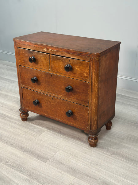 Antique Chest Of Drawers In Scumble Paint