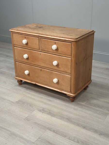 Victorian Pine Chest Of Drawers