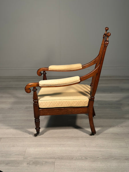 Gillows Mahogany Open Armchair